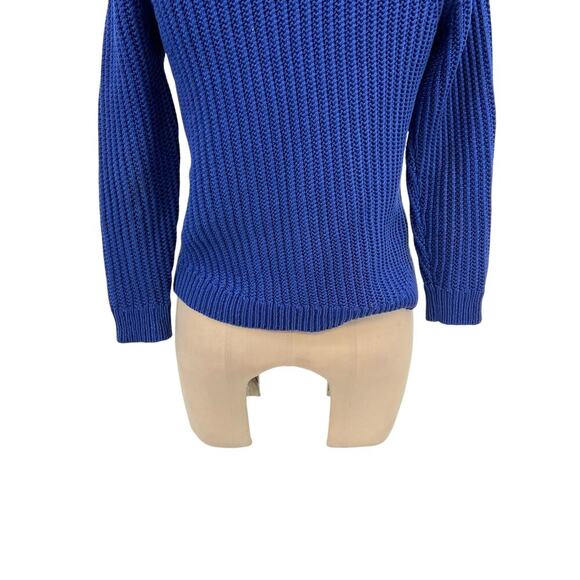 3.1 Phillip Lim Cardigan‎ Sweater Cotton Ribbed Knit Buttons Blue Size XS - Picture 11 of 14